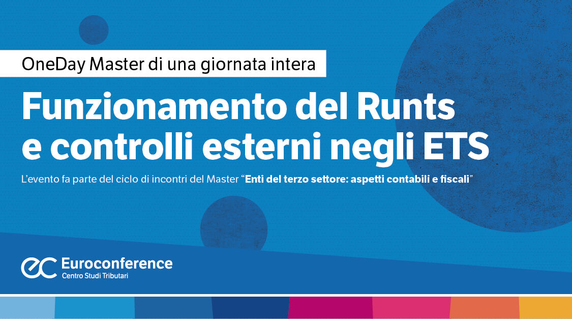 Immagine Funzionamento del Runts e controlli esterni negli ETS | Euroconference